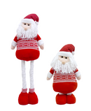 R108054 FIGURA DECORATIVA DE PELUCHE ROJA NORD 95CM