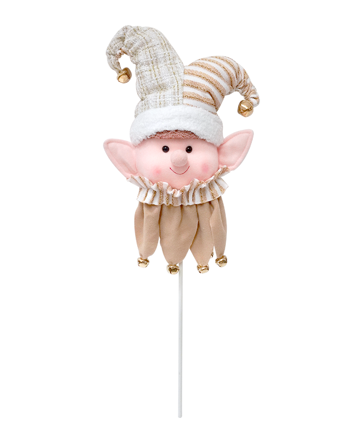 R108113 CABEZA ARLEQUIN ORO 62X25X13CM