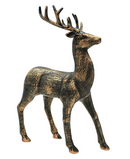 R109040 VENADO PATINADO NEGRO 15X35 cm