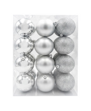 R111201 NAVIDAD ESFERA 8 CMS LISA PAQ C/24 PZAS