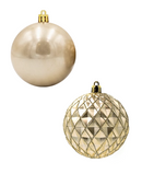 R111204 NAVIDAD ESFERA 8 CMS 2 DISEÑOS DEC. PAQ C/24 PZAS