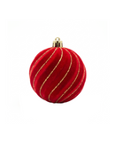 R111406 NAV ESFERA TERCIOPELO DIAMANTINA 8CM 12PZ