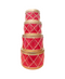 R112204 SET DE TAMBORES 4PZS 20-25-31-36CM ORO/ROJO