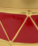 R112207 SET DE TAMBORES METALICOS ORO-ROJO 34X18CM