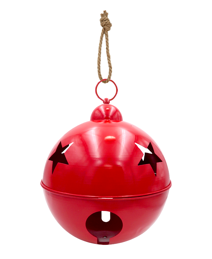 R112301-35 CASCABEL METALICO DECORATIVO 35CM