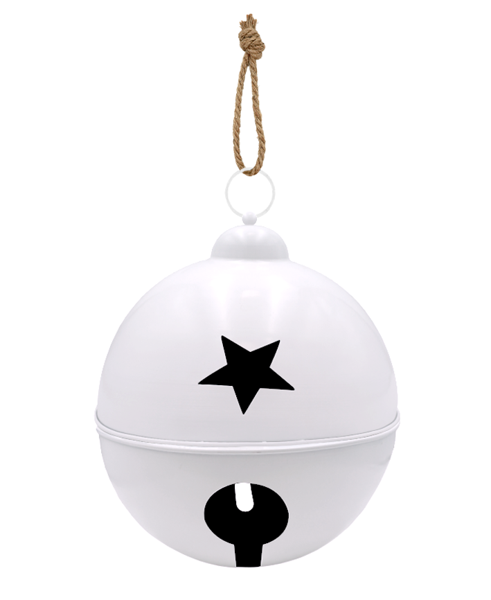 R112301-40 CASCABEL METALICO DECORATIVO 40CM