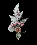 R113059 NAVIDAD PICK HOLLY NEVADO 32CM
