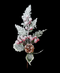 R113059 NAVIDAD PICK HOLLY NEVADO 32CM