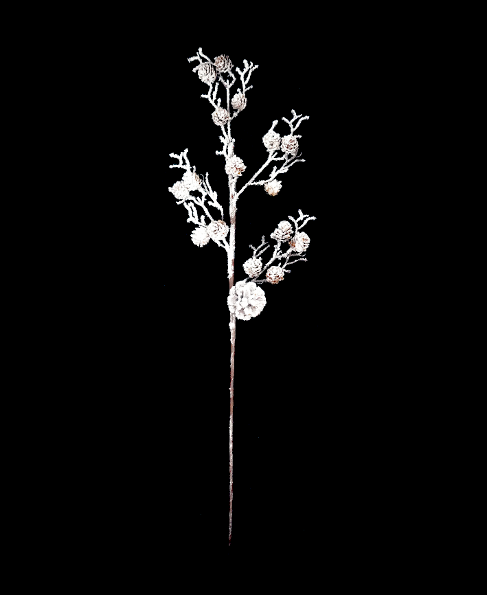 R113149 FOLLAJE PIÑAS NEVADA 80CM