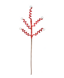 R113263-1  VARA ESPIRAL CARAMELO 65CM ROJO