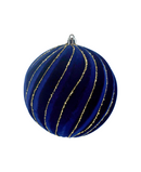 R113502  NAV ESFERA TERCIOPELO 12CM 1PZ