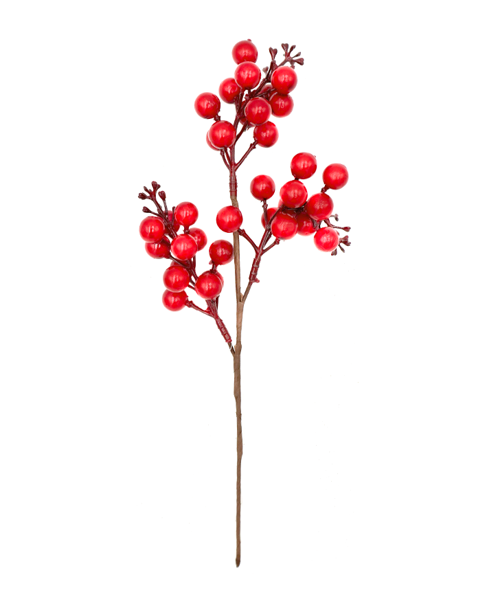 R113701 NAVIDAD PICK CEREZAS X3 33CM