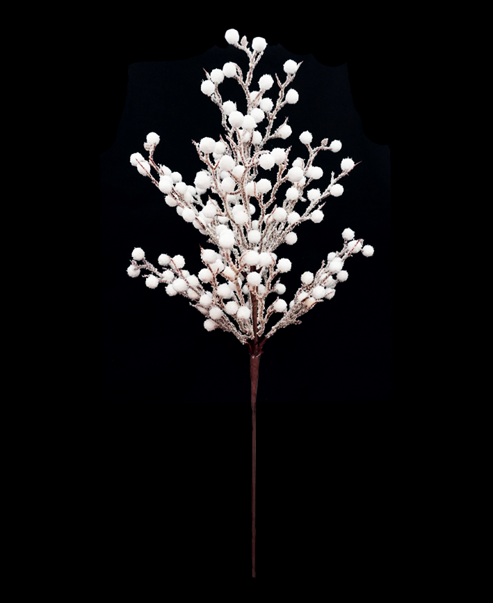 R113712 FOLLAJE BERRY NEVADO 65 CM