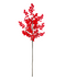 R113718-4 RF FOLLAJE BERRY 106CM RED FLOCK
