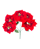 R122008-1 RAMO NOCHEBUENA ROJO X5 28CM