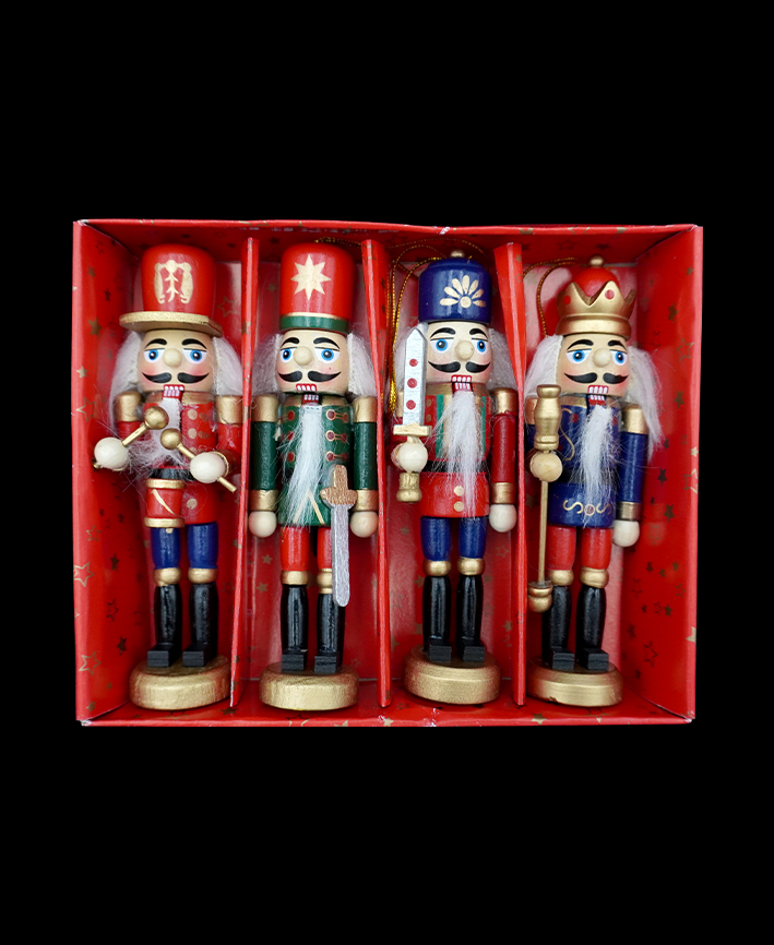 R127102 CASCANUECES COLGANTE CLASICO SET4 12.5CM
