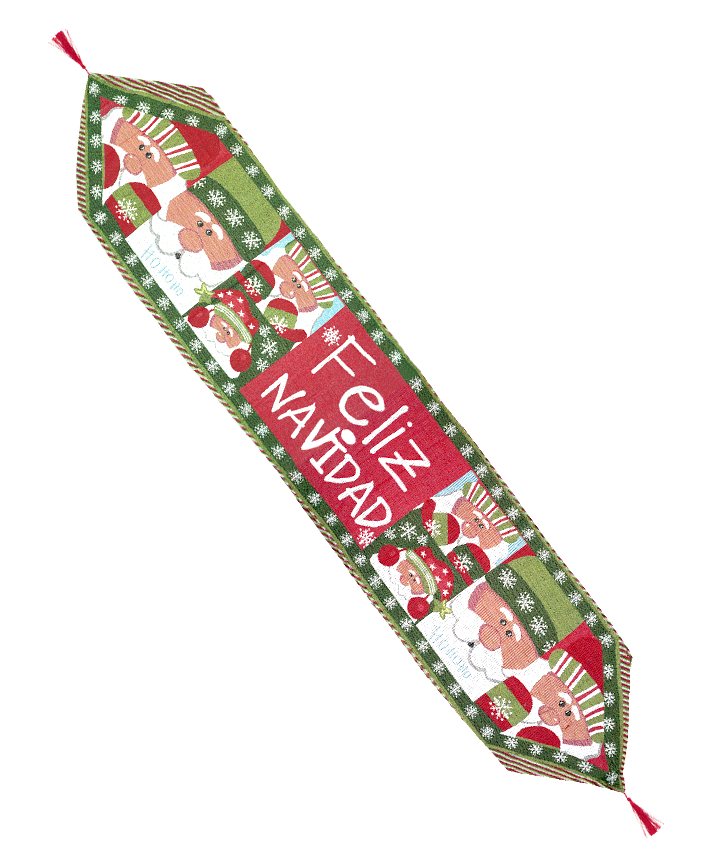 R128016 CAMINO DE MESA FELIZ NAVIDAD 180X33CM