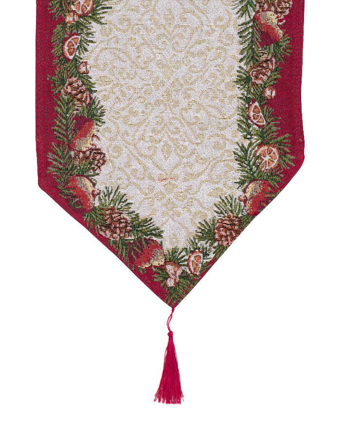 R128017 CAMINO DE MESA GUIRNALDA 180X33CM