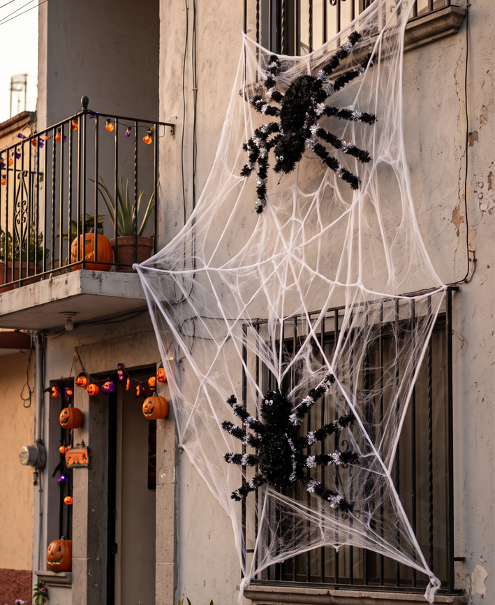 R129903 FIGURA ESCARCHA ARAÑA 59X30CM