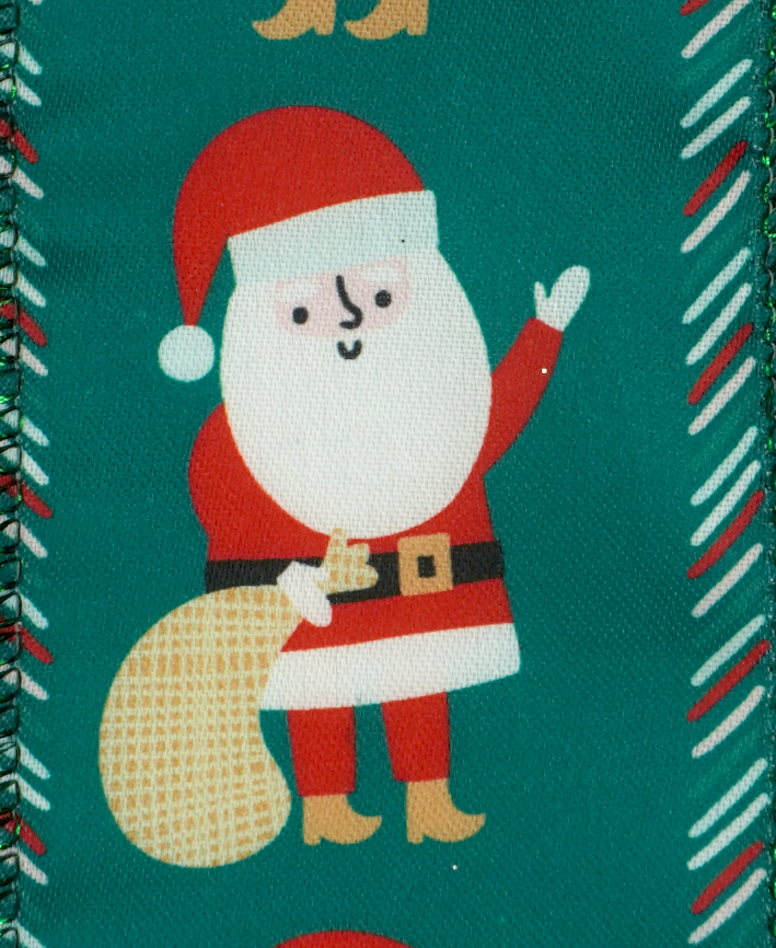 R133007 ROLLO LISTON SANTA INFANTIL 6.3CM X 10Y
