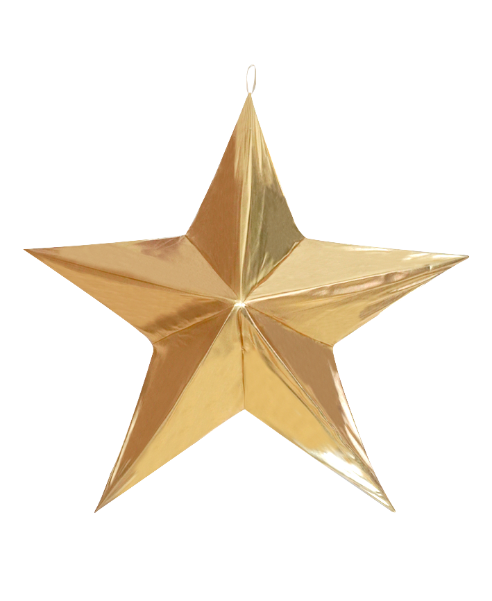 R133702-120-1 ESTRELLA COLGANTE PU 120CM PU ORO
