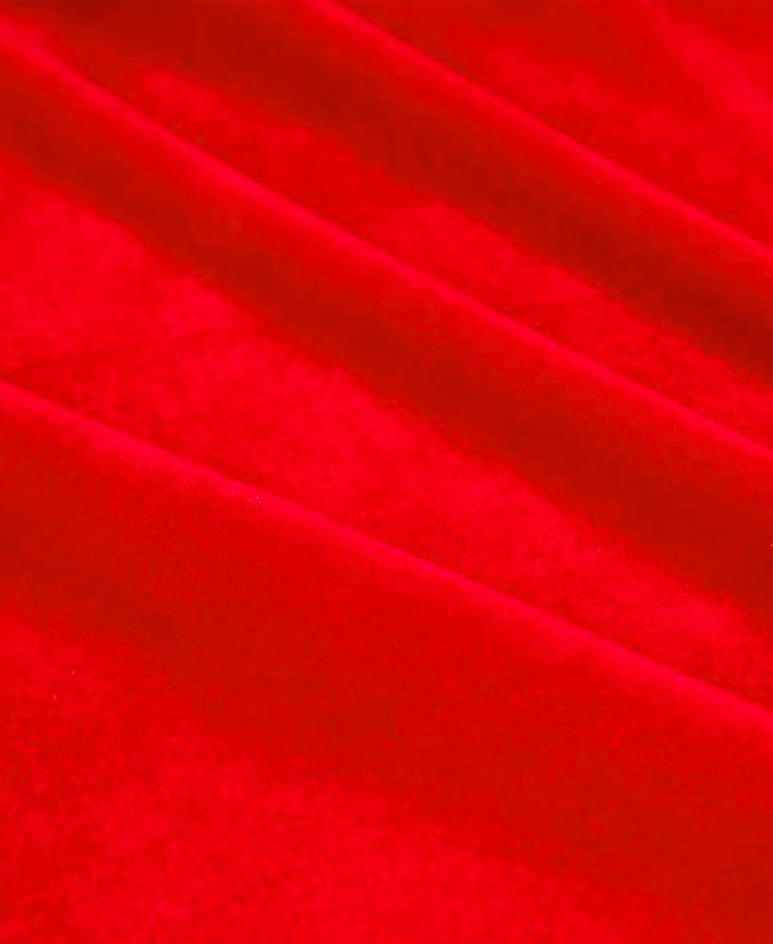R133703-120-2 ESTRELLA COLGANTE TERCIOPELO 120CM ROJO