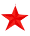 R133703-120-2 ESTRELLA COLGANTE TERCIOPELO 120CM ROJO