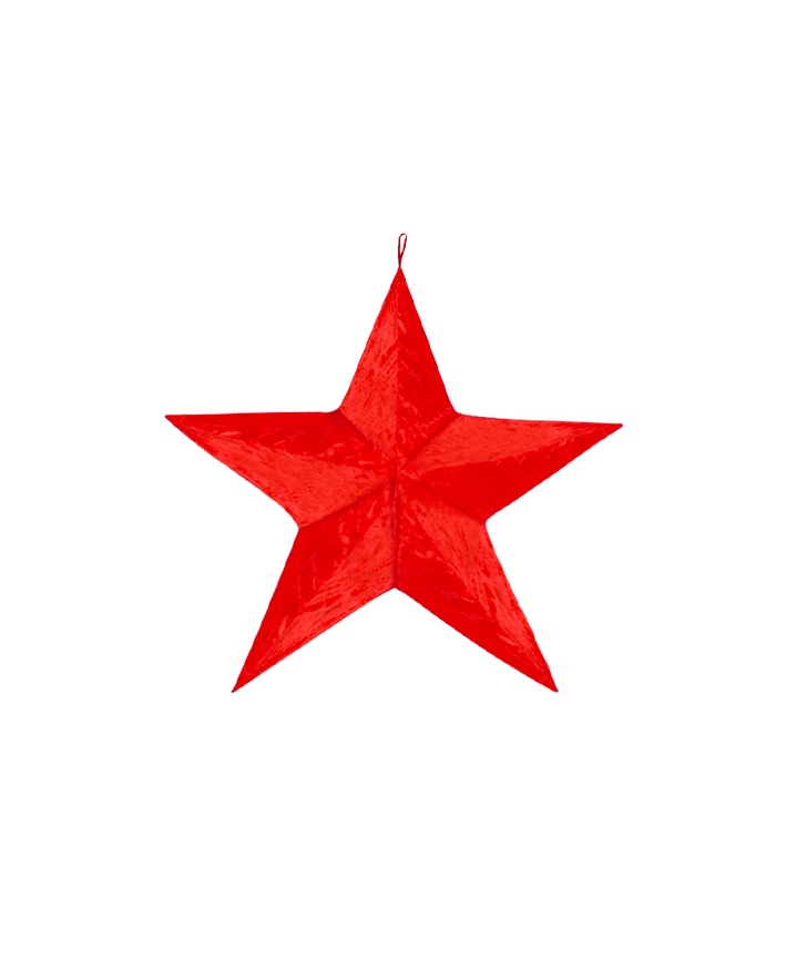 R133703-60 ESTRELLA COLGANTE TERCIOPELO 60CM