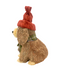 R134401 PERRO CON GORRO 28CM