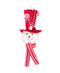 R134603 CABEZA BUFANDA MONO DE NIEVE COLGANTE 24CM