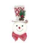 R134604 CABEZA MOÑO MONO DE NIEVE COLGANTE 22CM