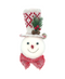 R134604 CABEZA MOÑO MONO DE NIEVE COLGANTE 22CM