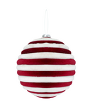 R134606 ESFERA BLACO Y ROJO 15CM
