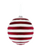 R134606 ESFERA BLACO Y ROJO 15CM