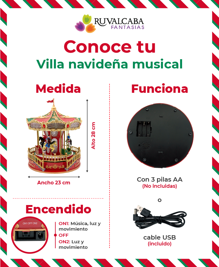 R135001 CARRUSEL 23X28CM