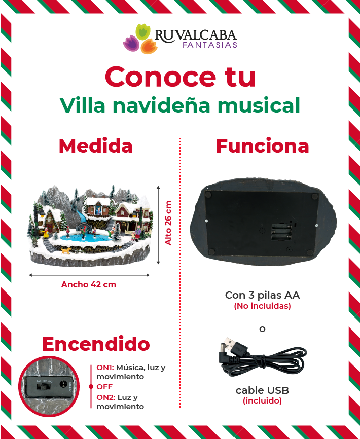 R135002 VILLA PISTA DE PATINAJE42X26X22CM