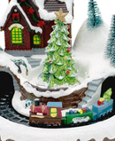 R135004 CABAÑA CON PINO Y TREN