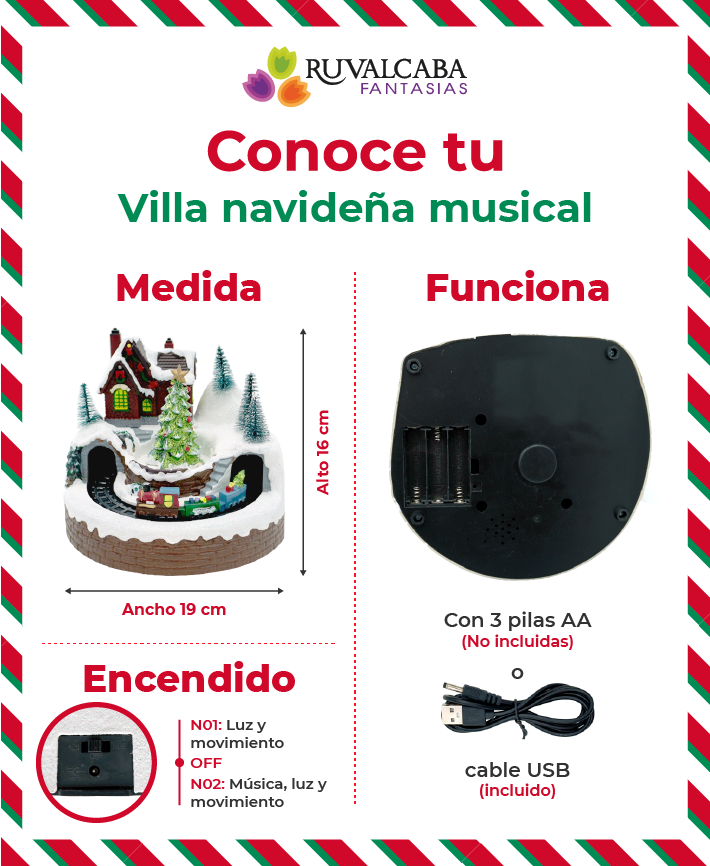 R135004 CABAÑA CON PINO Y TREN