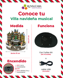 R135005 VILLA CON ARBOL DE NAVIDAD 31X20X27CM