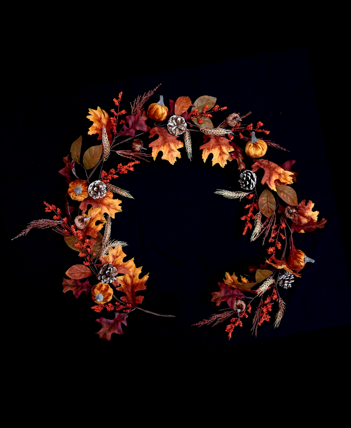 R181302 GUIA OTOÑAL CALABAZA 185CM
