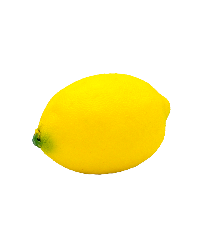 R219002-5 FRUTA ARTIFICIAL LIMON AMARILLO 1PZA 7CM