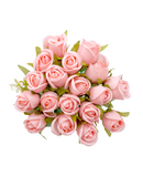 R222014 RAMO ROSA BOTON X18 40CM