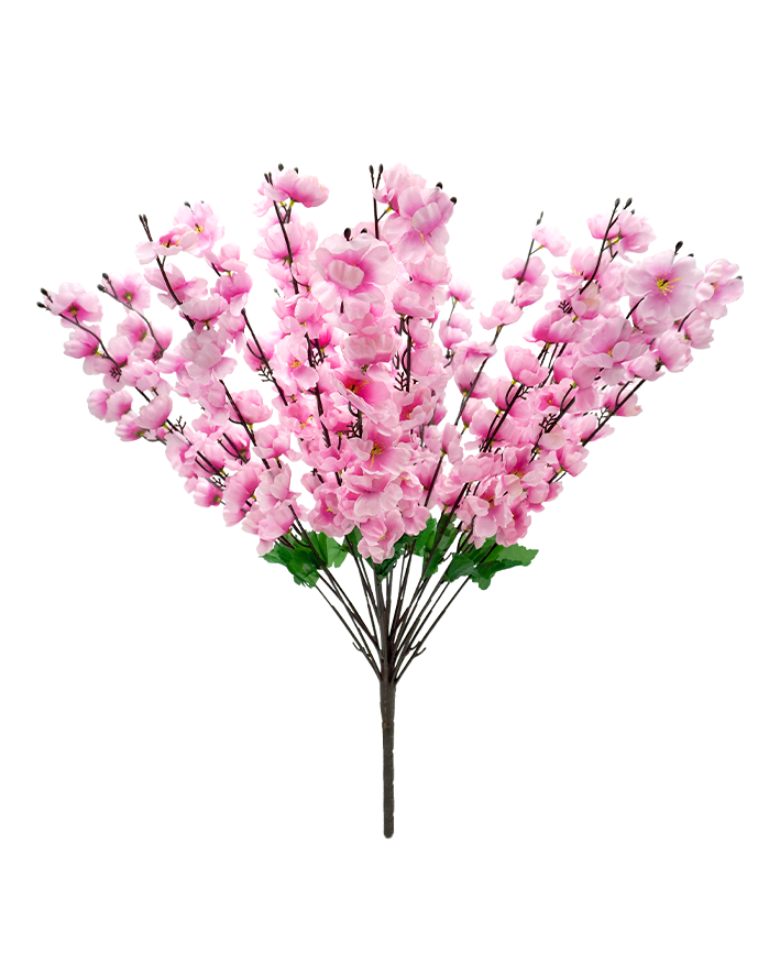 R222016 RAMO FLOR DE DURAZNO X24 216F 70CM BLANCO