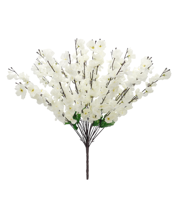R222016 RAMO FLOR DE DURAZNO X24 216F 70CM BLANCO