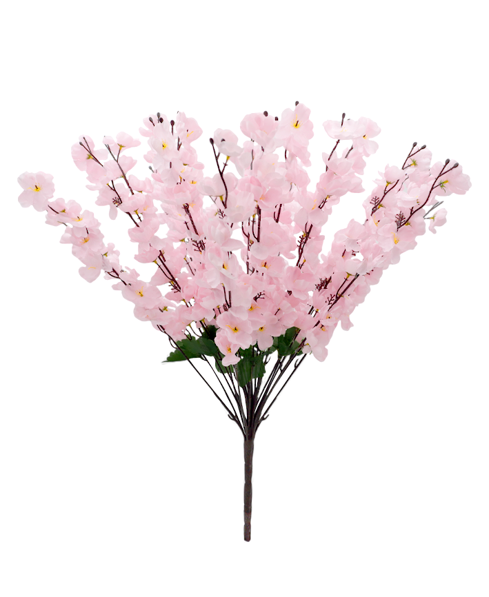 R222016 RAMO FLOR DE DURAZNO X24 216F 70CM BLANCO