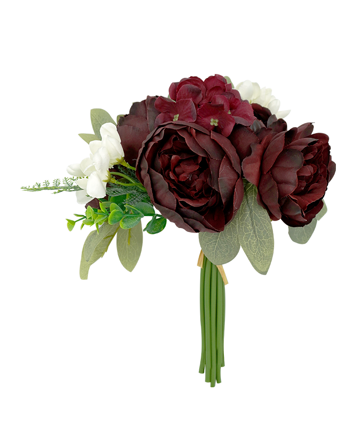 R225006 BOUQUET PEONY HOT 27 CM