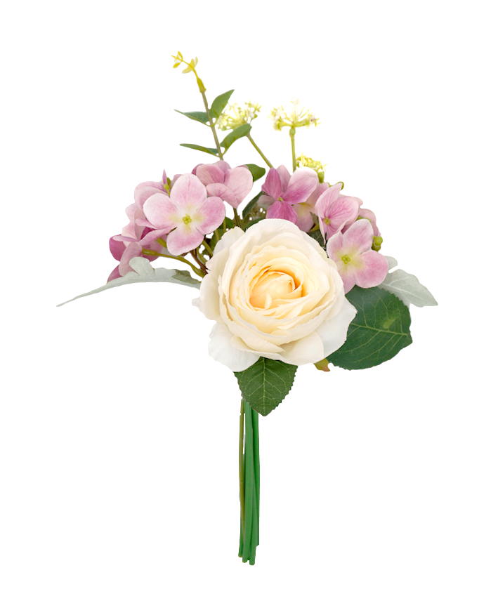 R225018 BOUQUET ROSAL EUCALIPTO 39CM