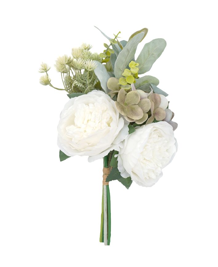 R225019 BOUQUET PEONY HORTENCIA 33CM