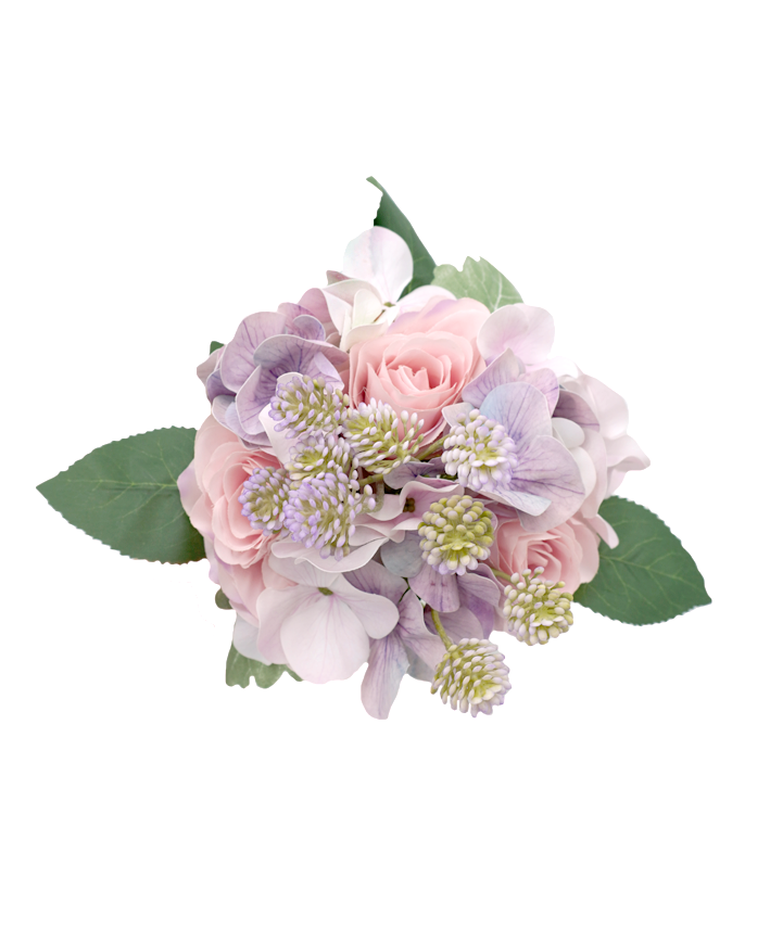 R225020 BOUQUET ROSAL ALLIUM 33CM