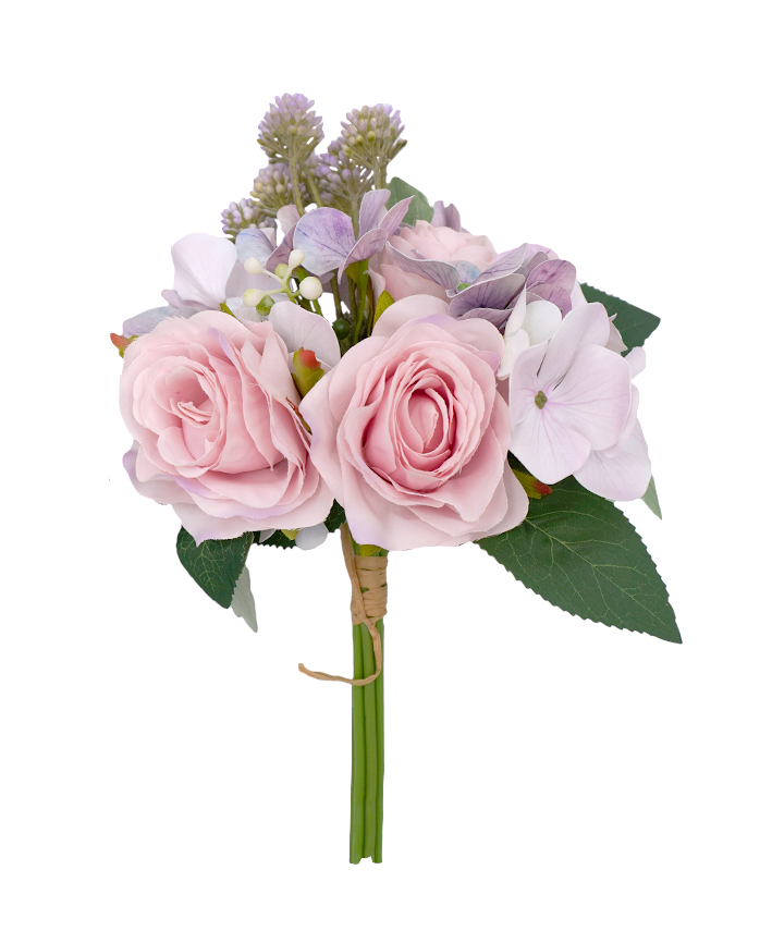 R225020 BOUQUET ROSAL ALLIUM 33CM